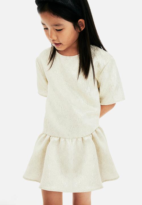 H&M - Jacquard-weave dress - gold coloured