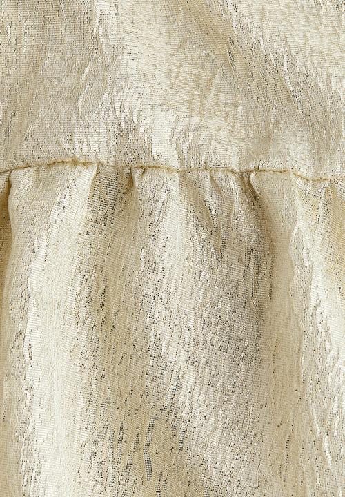 H&M - Jacquard-weave dress - gold coloured