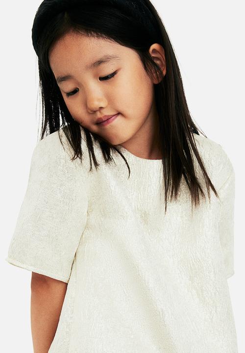 H&M - Jacquard-weave dress - gold coloured
