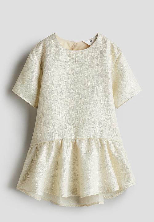 H&M - Jacquard-weave dress - gold coloured