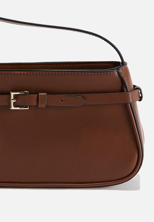 H&M - Belt-detail shoulder bag - brown