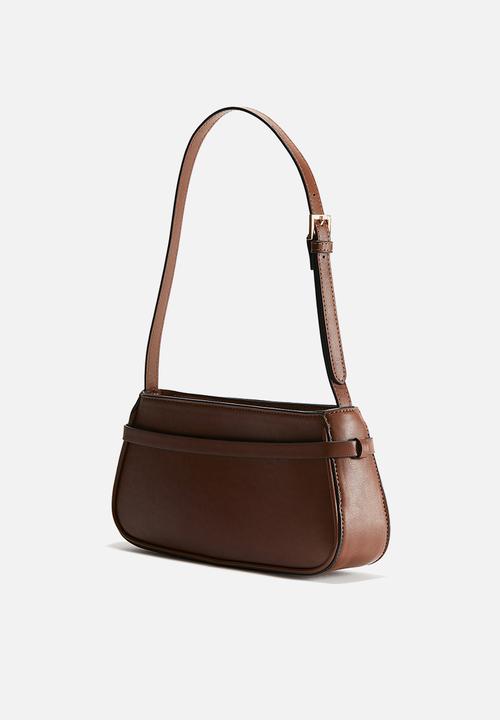 H&M - Belt-detail shoulder bag - brown