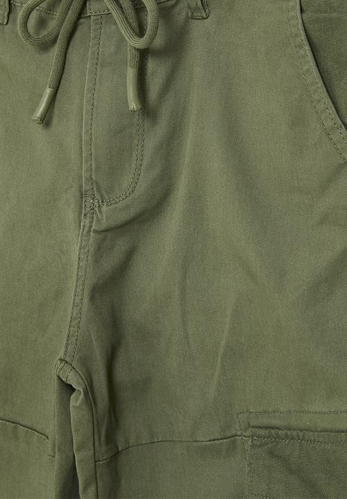 SOVIET - Boys fashion cargo pants - olive