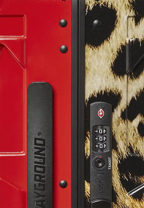 Sprayground - Split Cheetah Carry On Luggage - Red