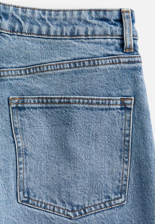 H&M - Wide denim trousers - light denim blue
