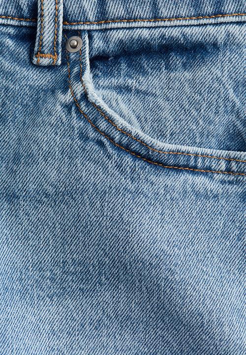 H&M - Wide denim trousers - light denim blue