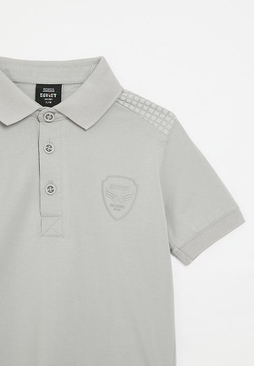 SOVIET - Short sleeve fashion golfer - light grey