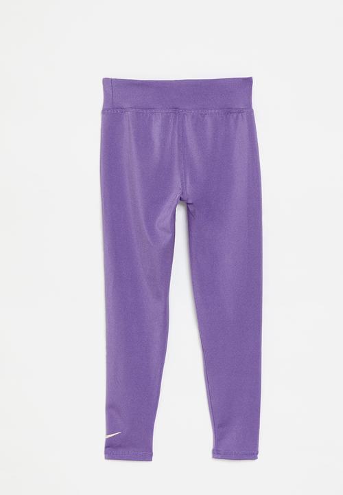Nike - Nkg sport shine legging - black raspberry