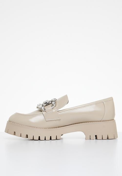 GUESS - Albany matte lux box loafer - taupe