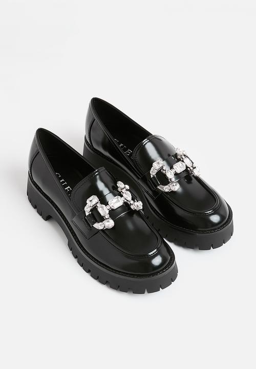 GUESS - Albany matte lux box loafer - black
