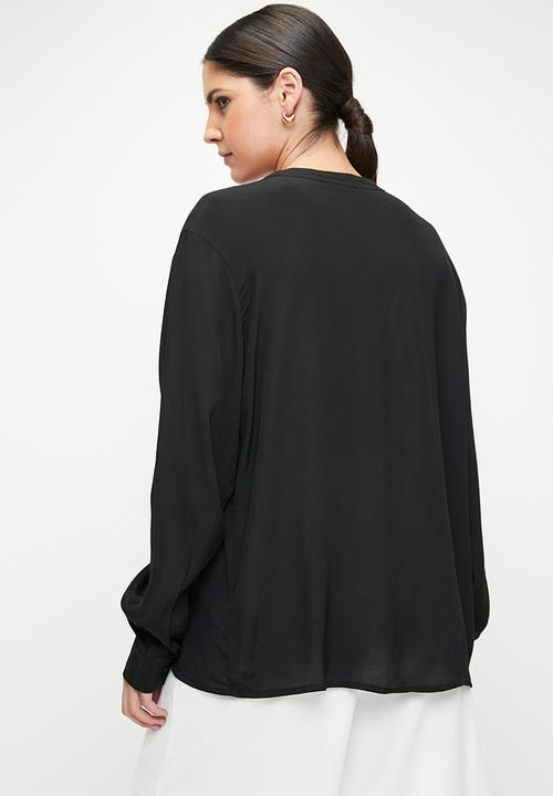POLO - Wmn Gabriella Long sleeve Blouse - Black