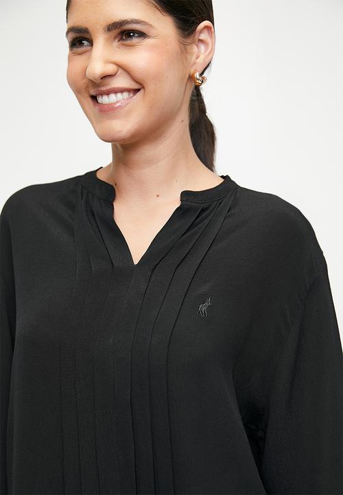 POLO - Wmn Gabriella Long sleeve Blouse - Black