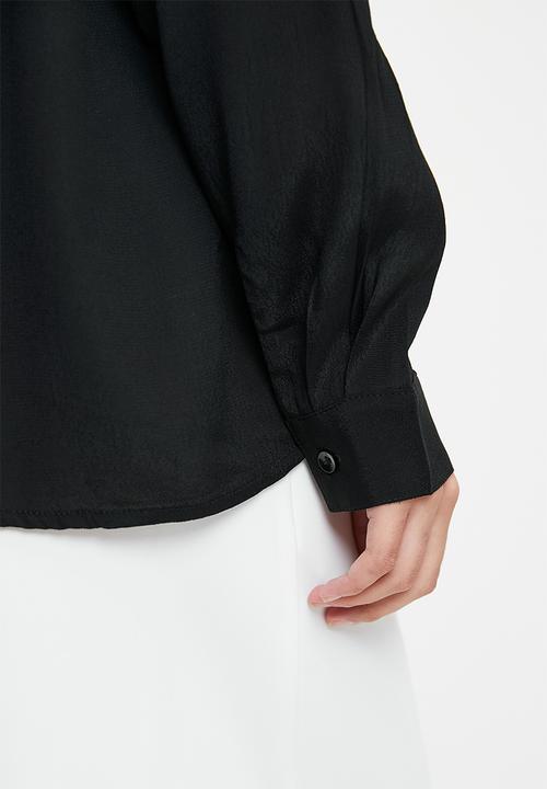POLO - Wmn Gabriella Long sleeve Blouse - Black