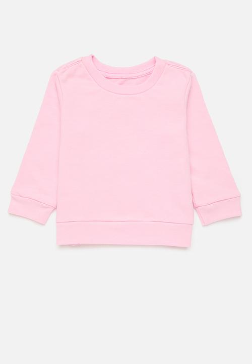 Pop Candy - 2 Pack plain sweatshirt - pink & light grey