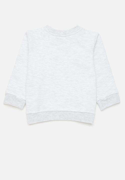 Pop Candy - 2 Pack plain sweatshirt - pink & light grey