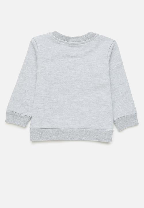 Pop Candy - 2 Pack plain sweatshirt - black/grey melange