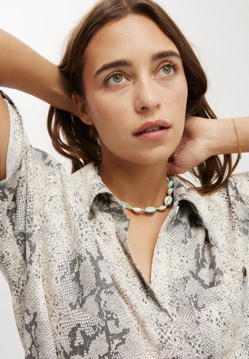 Cotton On - Haven Short Sleeve Shirt - Snake