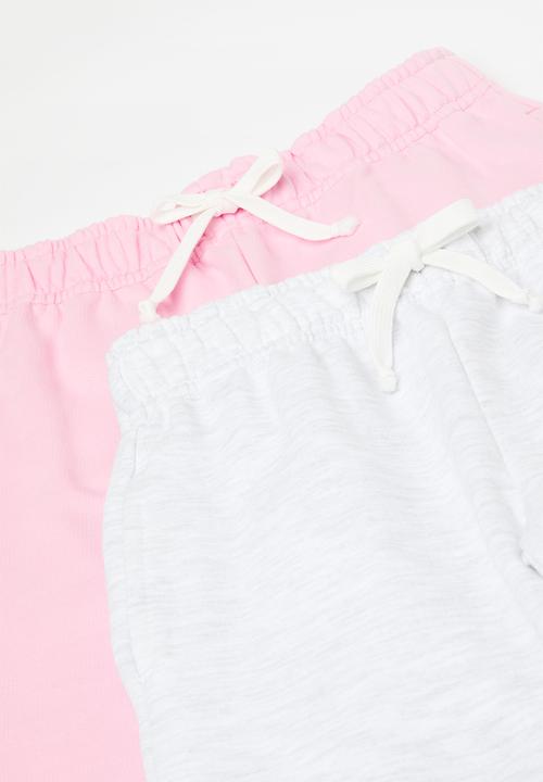 Pop Candy - 2 Pk  jogger - pink/grey 