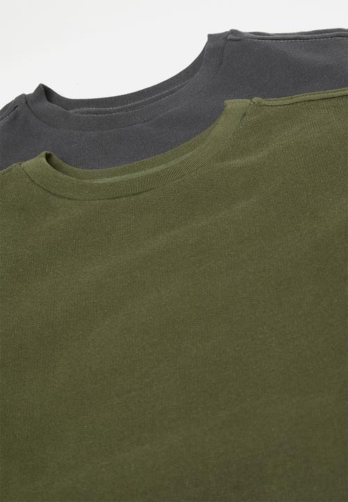 Pop Candy - 2 Pack sweatshirt - fatigue/charcoal