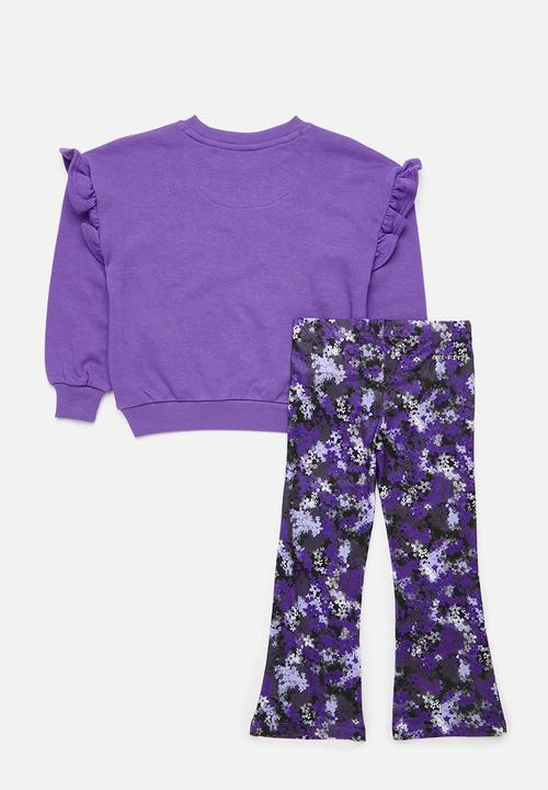 Nike - Nkg fresh cut dolman ruffle set - purple