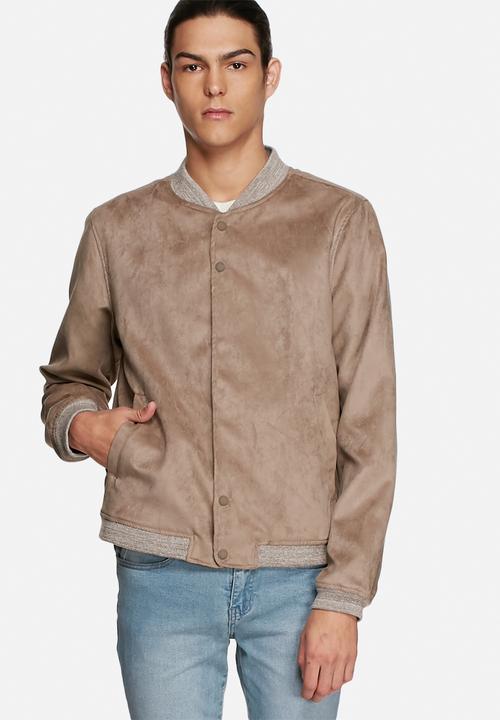 Native Youth - Suede bomber jacket