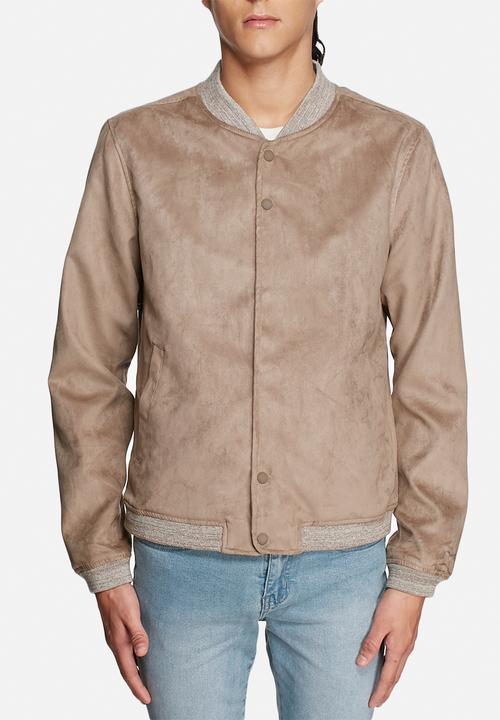 Native Youth - Suede bomber jacket