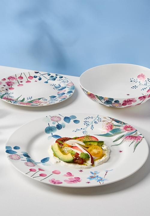 Maxwell & Williams - Eucalyptus Bloom Rim 12pc Dinner Set - Multi