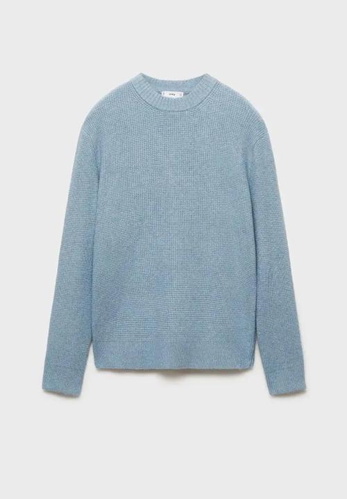 MANGO - Sweater park - light/pastel blue