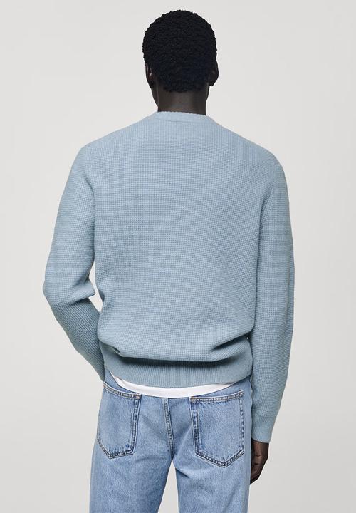 MANGO - Sweater park - light/pastel blue