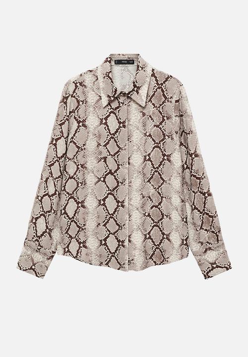 MANGO - Shirt Serpi - Brown