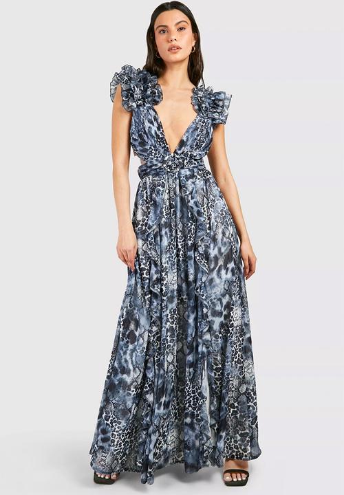 black halter top maxi dress Chasity Halterneck Maxi Dress - Black