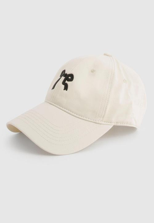 boohoo - Bow embroidered cap - cream