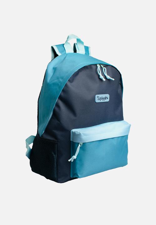Character Group - Squiggle colour block backpack - blue