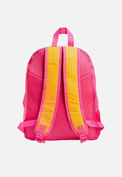 Character Group - Squiggle colour block backpack - pink