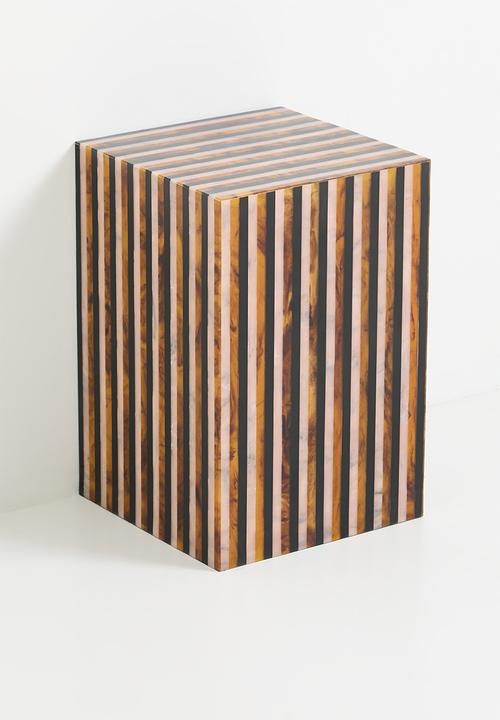 Sixth Floor - Antiqua resin side table - multi