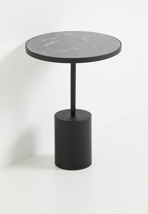 Sixth Floor - Lucca side table-Black