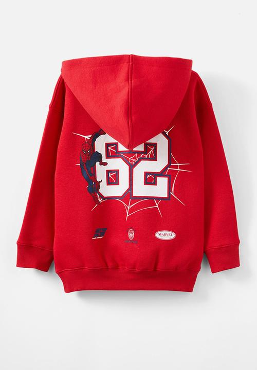 Cotton On - Spiderman emerson hoodie - red