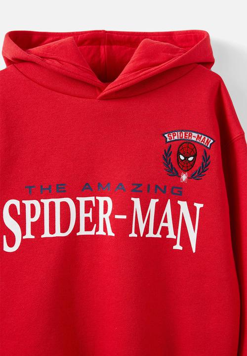 Cotton On - Spiderman emerson hoodie - red