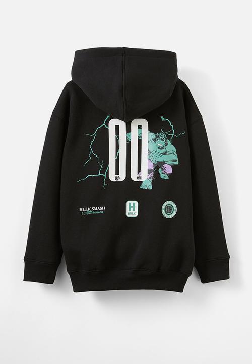 Cotton On - Hulk emerson hoodie - black