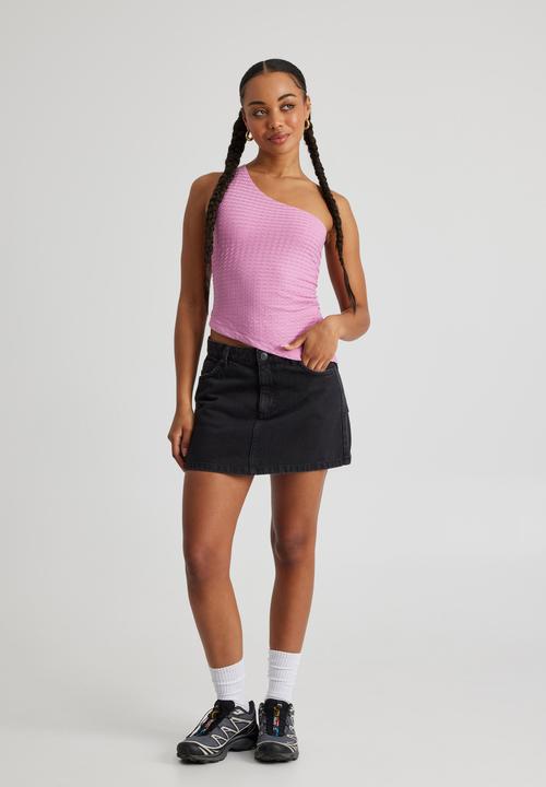 Factorie - Ellie One Shoulder Top - Pink