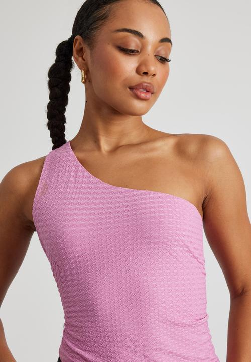 Factorie - Ellie One Shoulder Top - Pink