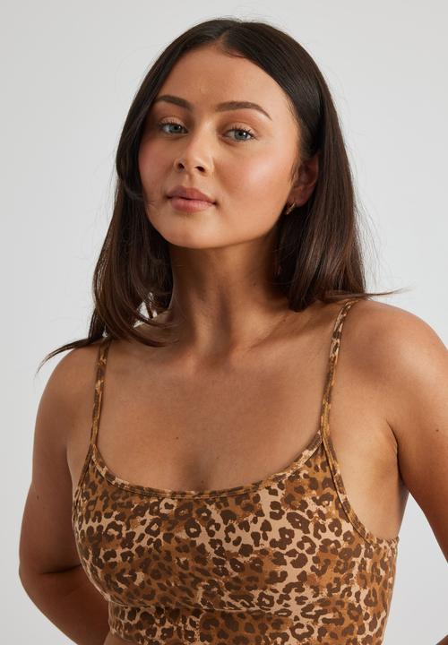 Factorie - Lucy Crop Cami - Original Leopard