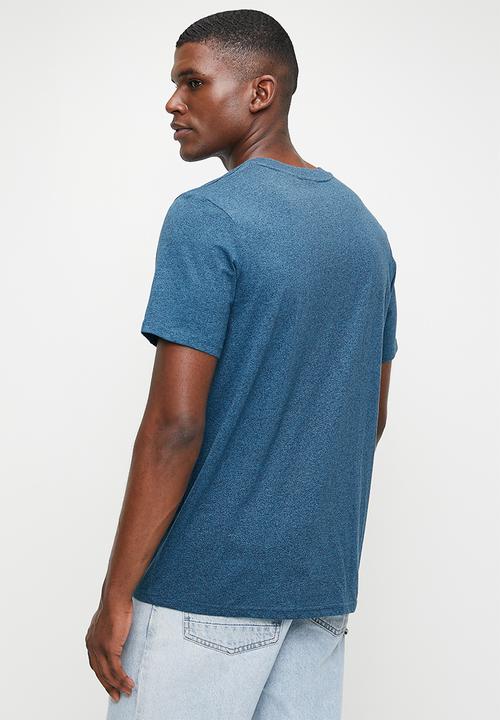 Superdry. - Classic core logo T-shirt - Charred Teal Grit