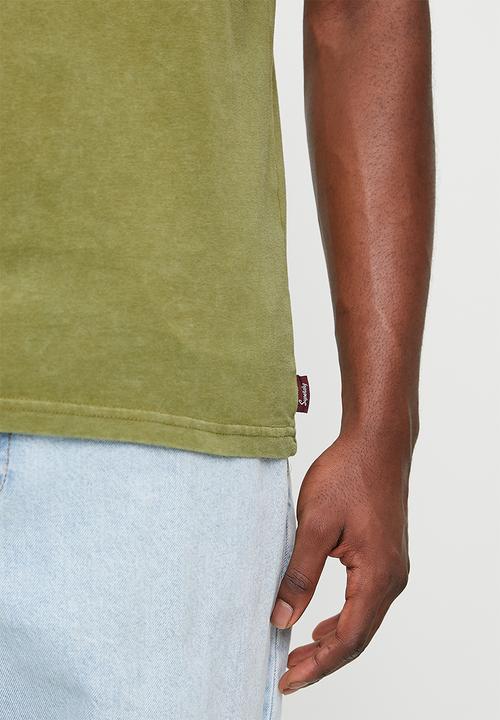 Superdry. - Tattoo graphic T-shirt - Khaki Olive