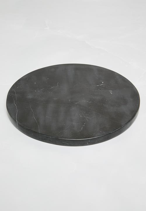 Sixth Floor - Rondo marble chopping board - black