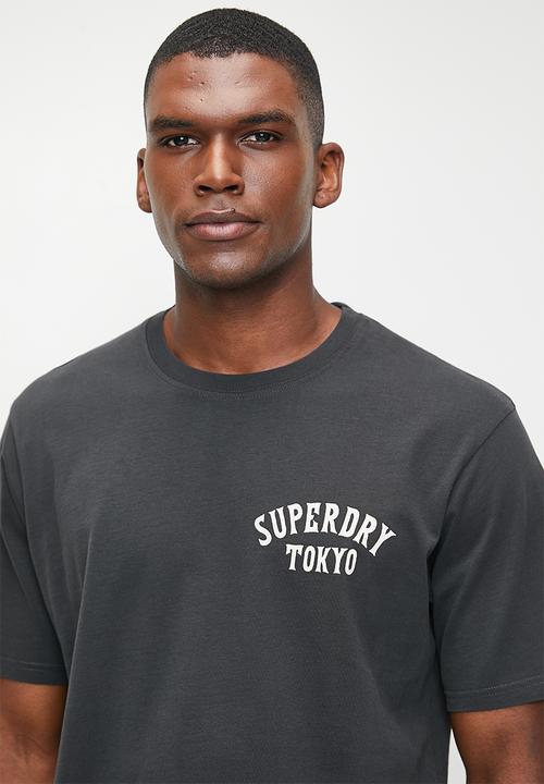 Superdry. - Tattoo back graphic loose tee - Blackboard