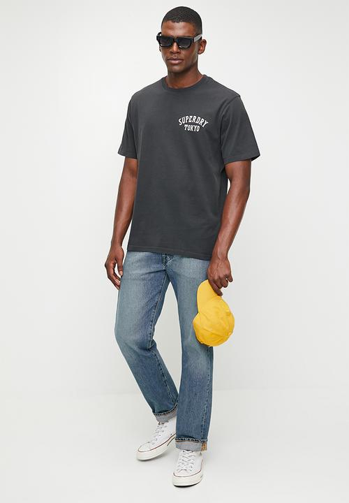 Superdry. - Tattoo back graphic loose tee - Blackboard