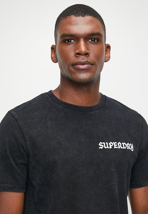 Superdry. - Tattoo graphic T-shirt - Black