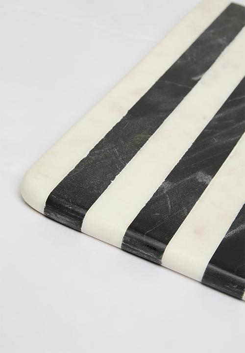 Sixth Floor - Retro marble chopping board - black & white