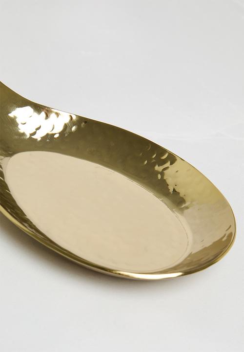 Sixth Floor - Hammered spoon rest - gold
